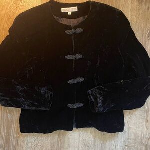 Preston & York Black Velvet Women's Blazer